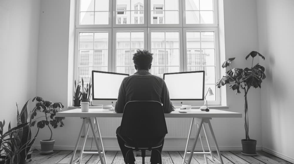 Developer working